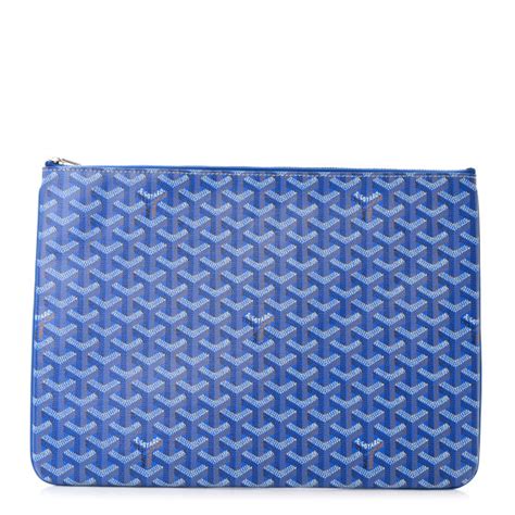 goyard mgm|GOYARD Goyardine Senat MGM Pocket Sky Blue.